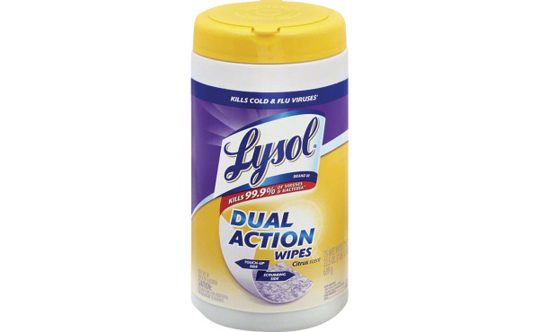 Lysol Dual Action Disinfecting Wipes (75-Count)