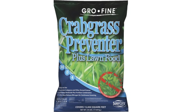 Gro-Fine 39 Lb. 15,000 Sq. Ft. 30-0-4 Lawn Fertilizer With Crabgrass Preventer
