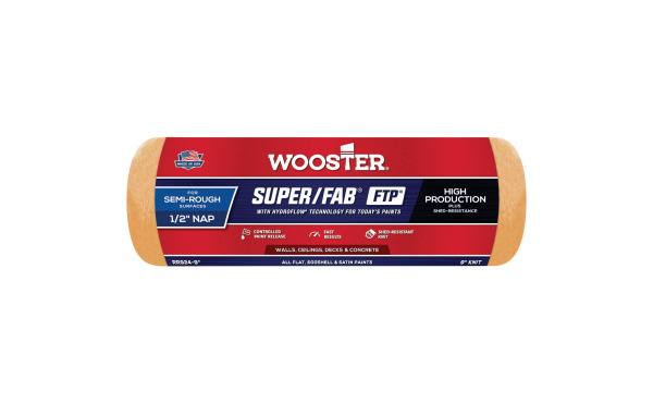 Wooster Super/Fab FTP 9 In. x 1/2 In. Knit Fabric Roller Cover